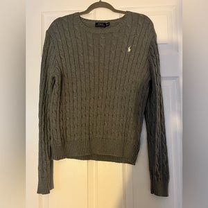 Women’s grey polo sweater